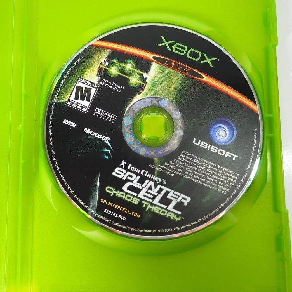 Tom Clancy's Splinter‎ Cell: Chaos Theory (Microsoft Xbox, 2005)